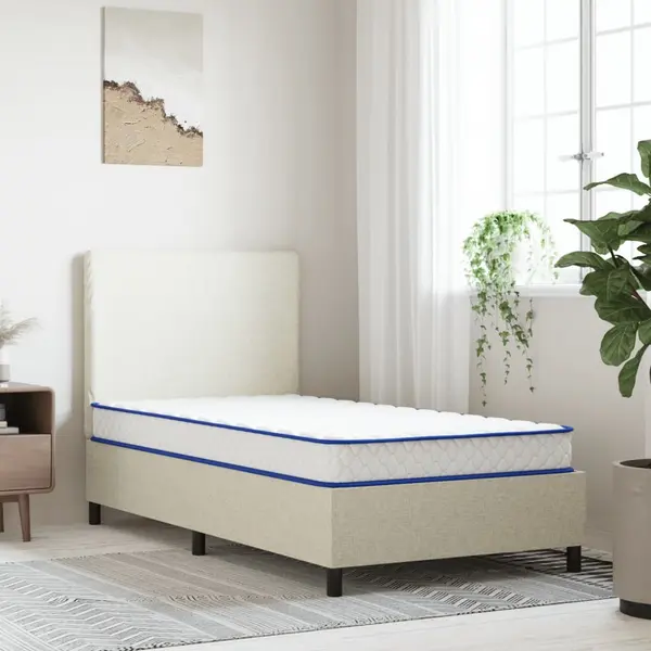 Gossi saltea din spuma cu memorie, alb, 100x200x17 cm
