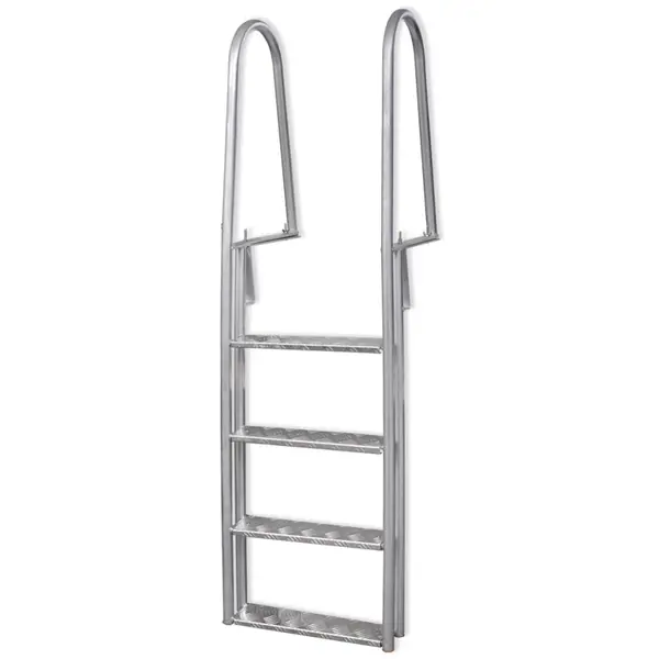 Gossi scara amdocare/piscina cu 4 trepte, aluminiu, 167 cm