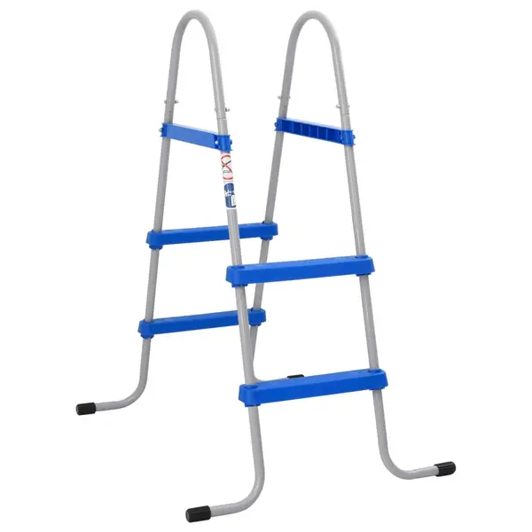 Gossi scara de piscina pentru piscina supraterana 84 cm otel/ plastic