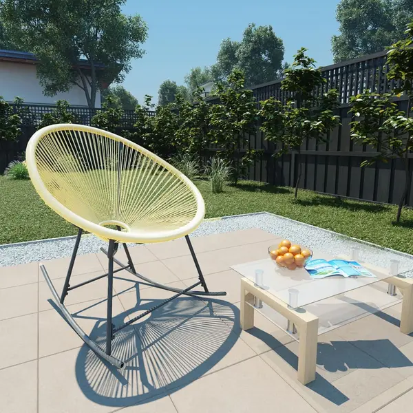 Gossi scaun acapulco de exterior, bej, poliratan