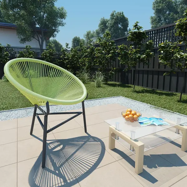 Gossi scaun acapulco de gradina, verde, poliratan