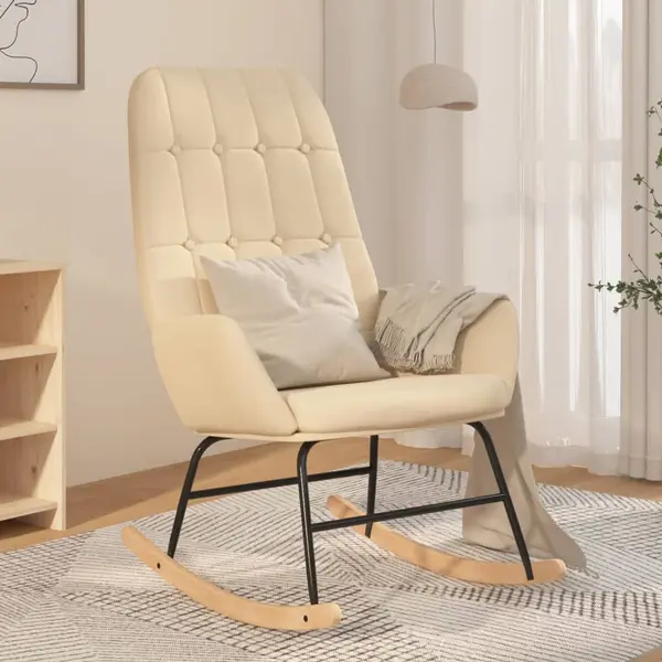 Gossi scaun balansoar, crem, material textil