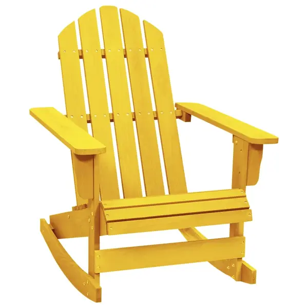 Gossi scaun balansoar de gradina adirondack galben lemn masiv brad