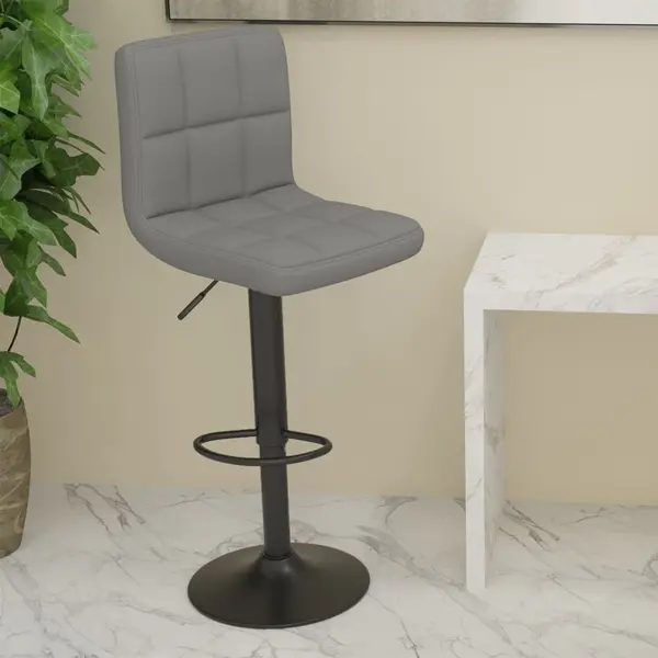 Gossi scaun de bar, gri deschis, material textil