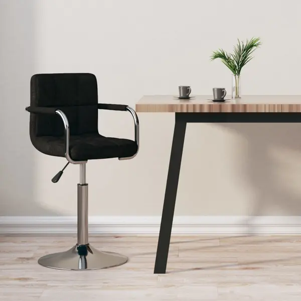 Gossi scaun de bar, negru, material textil