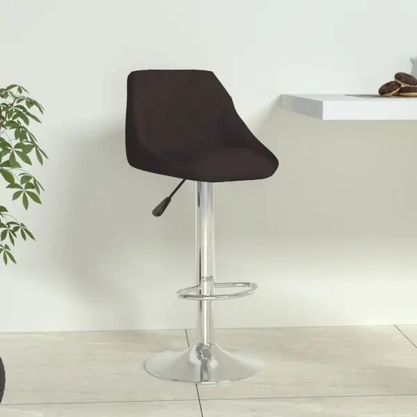 Gossi scaun de bar, negru, piele ecologica
