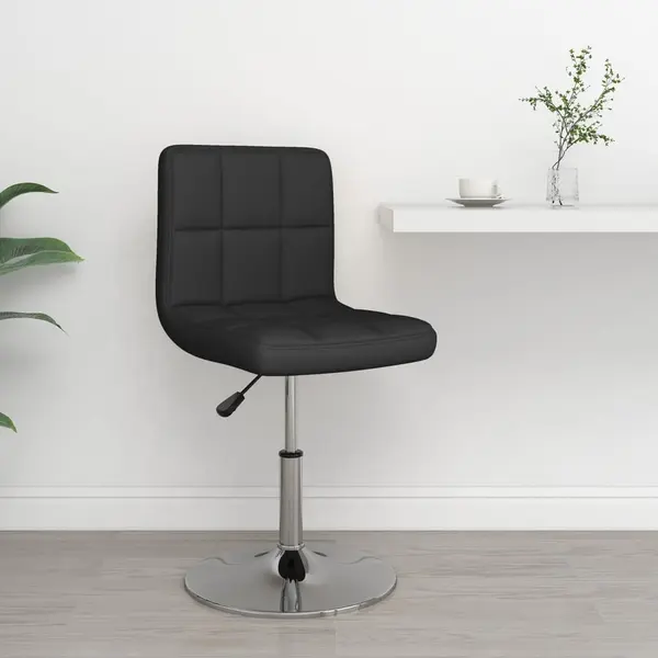 Gossi scaun de bar, negru, piele ecologica