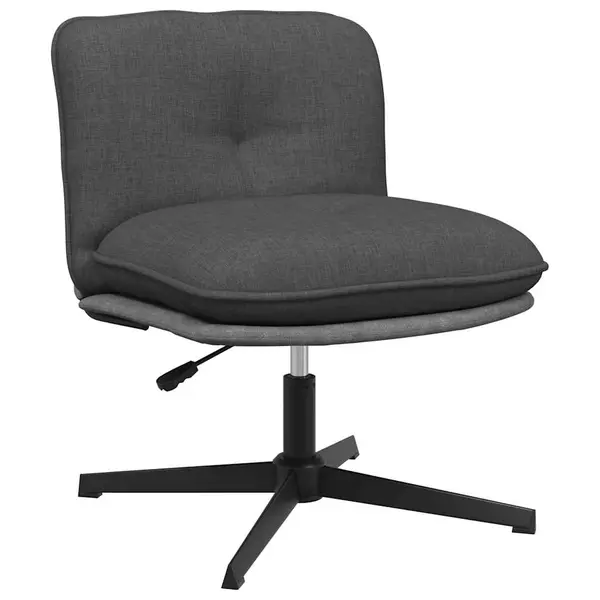 Gossi scaun de birou pivotant, gri inchis, material textil