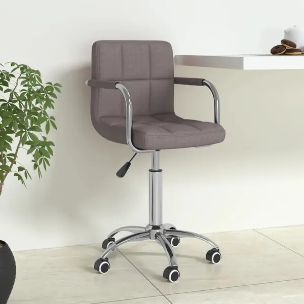 Gossi scaun de birou pivotant, gri taupe, material textil