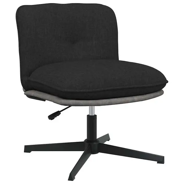 Gossi scaun de birou pivotant, negru, material textil
