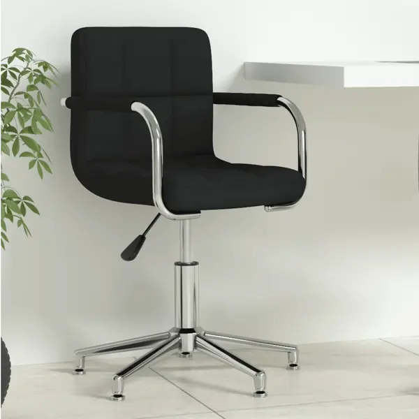 Gossi scaun de birou pivotant, negru, material textil