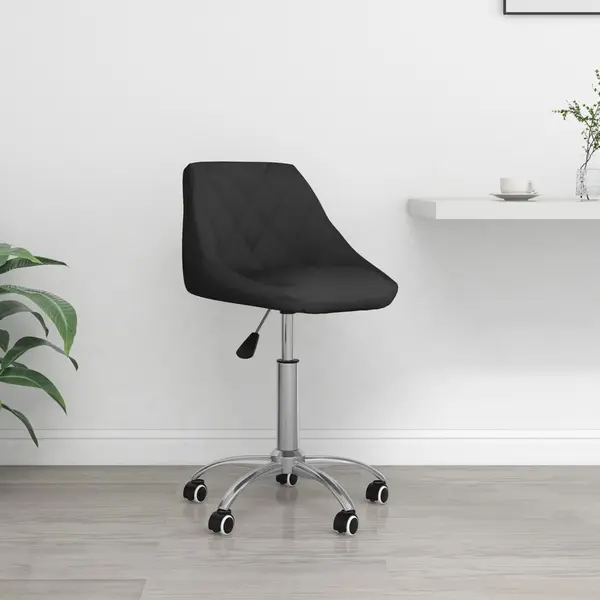 Gossi scaun de birou pivotant, negru, piele ecologica