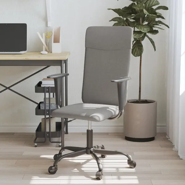 Gossi scaun de birou reglabil in inaltime, gri inchis, textil