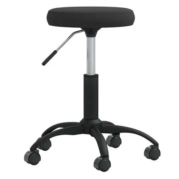 Gossi scaun de bucatarie, negru, catifea