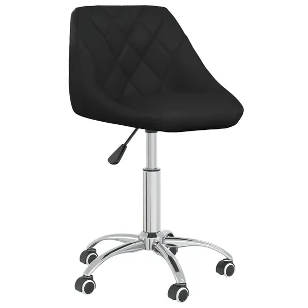 Gossi scaun de bucatarie pivotant, negru, piele ecologica