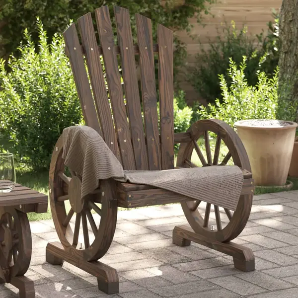 Gossi scaun de gradina adirondack, lemn masiv de brad