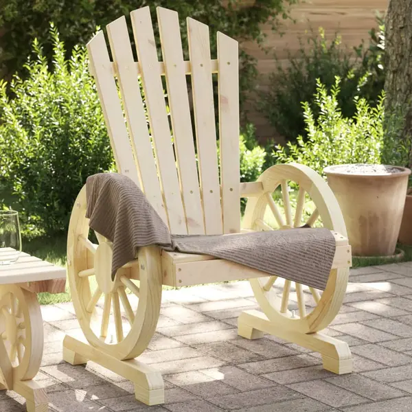 Gossi scaun de gradina adirondack, lemn masiv de brad