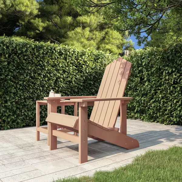 Gossi scaun de gradina adirondack, maro, hdpe