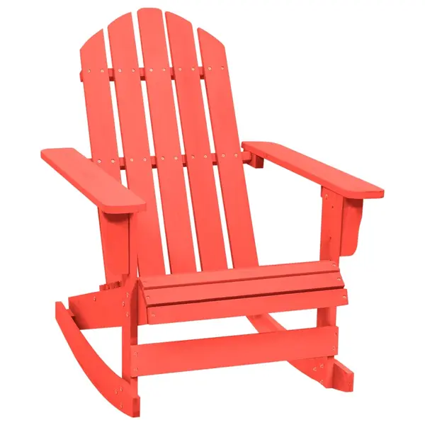 Gossi scaun de gradina adirondack, rosu, lemn masiv de brad