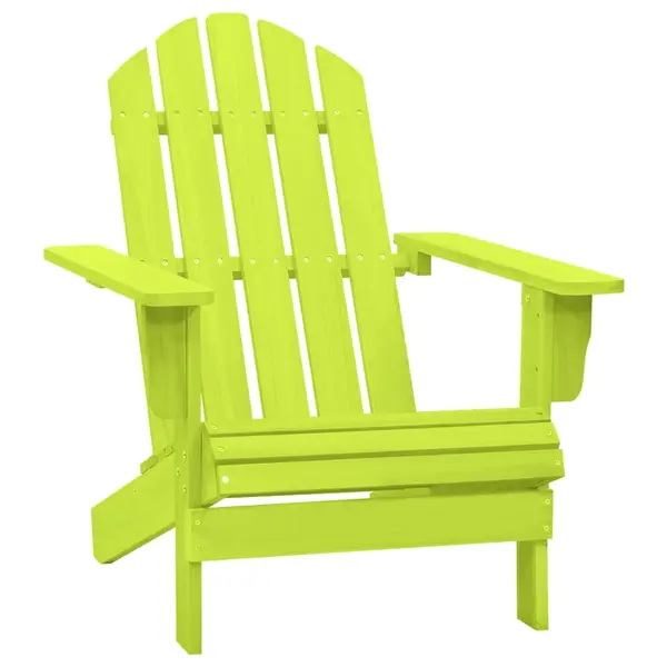 Gossi scaun de gradina adirondack, verde, lemn masiv de brad