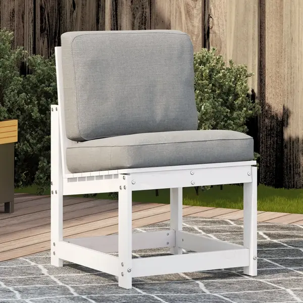 Gossi scaun de gradina, alb, 50,5x55x77 cm, lemn masiv de pin