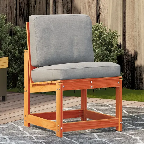 Gossi scaun de gradina, maro ceruit, 50,5x55x77 cm, lemn masiv de pin