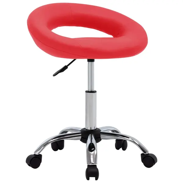 Gossi scaun de lucru pivotant, rosu, piele ecologica
