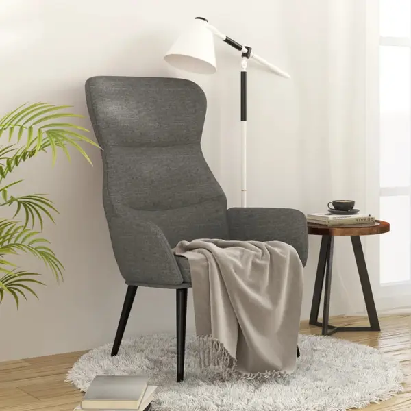 Gossi scaun de relaxare, gri deschis, material textil
