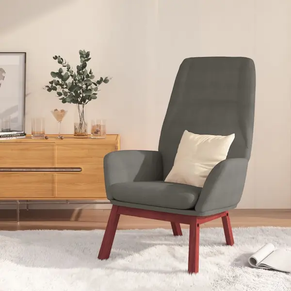 Gossi scaun de relaxare, gri deschis, material textil