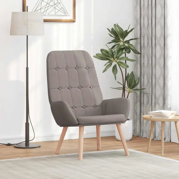 Gossi scaun de relaxare, gri taupe, material textil
