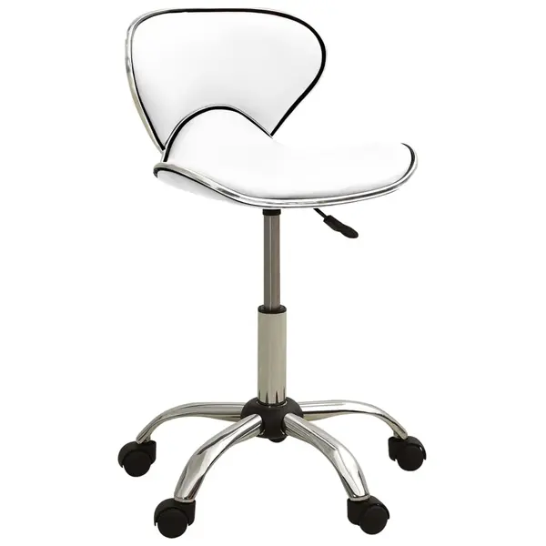Gossi scaun de salon spa, alb, piele ecologica