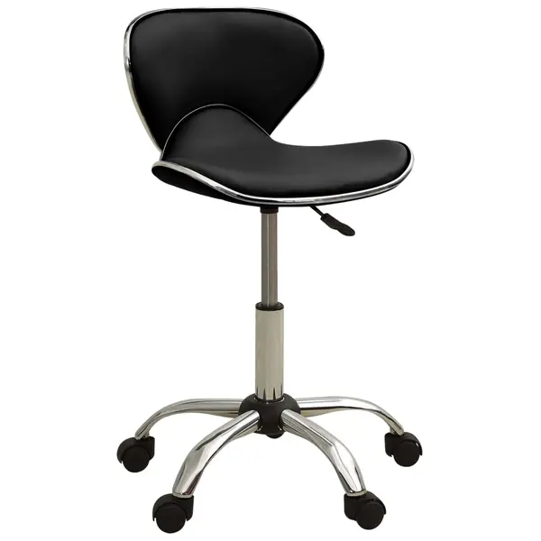 Gossi scaun de salon spa, negru, piele ecologica