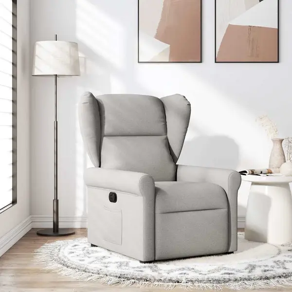 Gossi scaun extensibil din stofa gri nor