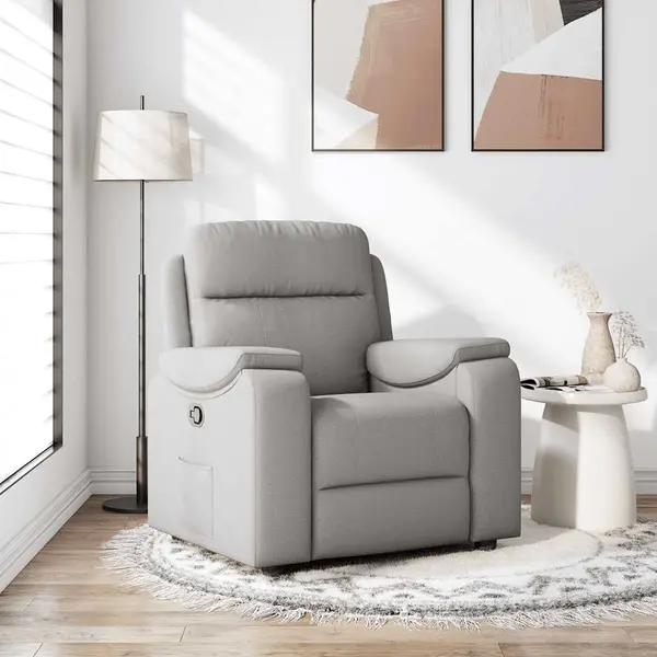 Gossi scaun extensibil din stofa gri nor