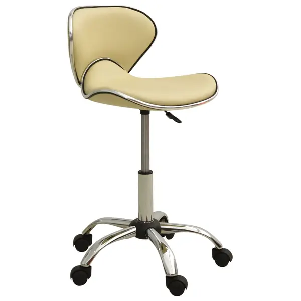 Gossi scaun pentru salon spa, crem, piele ecologica