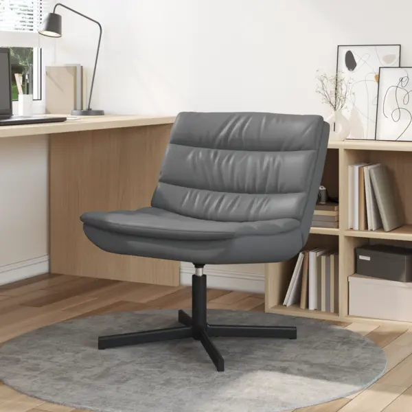 Gossi scaun rotativ gri piele sintetica mediu rotativ scaun rotativ