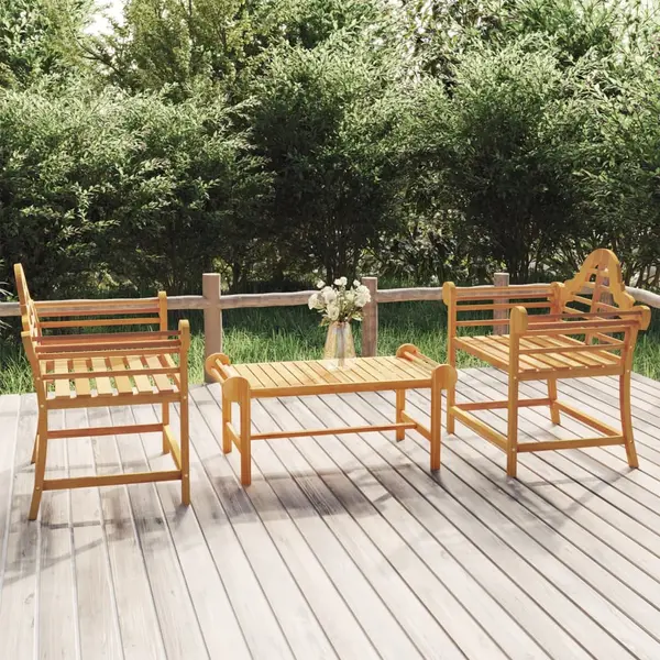 Gossi scaune de gradina, 2 buc., 91x62x94 cm, lemn masiv de tec