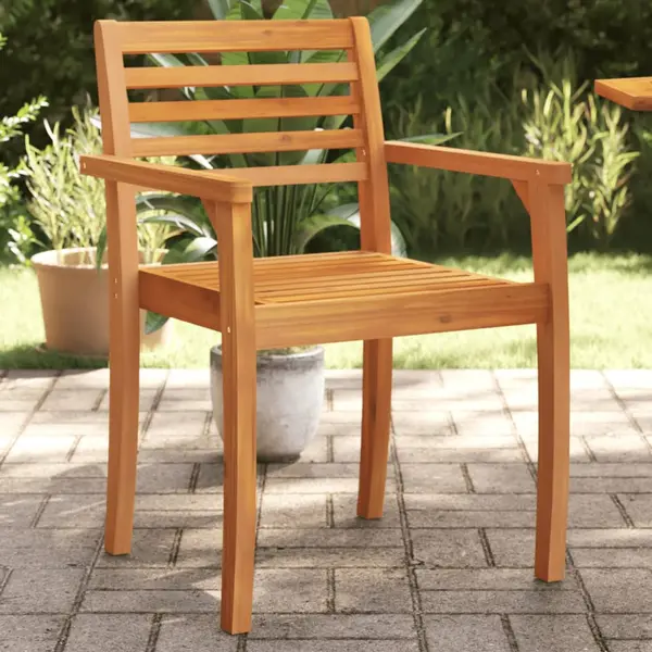Gossi scaune de gradina, 6 buc, 59x55x85 cm, lemn masiv de acacia
