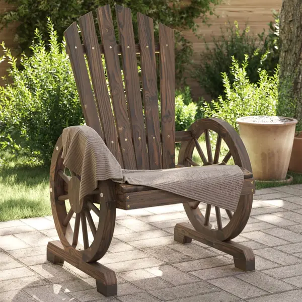 Gossi scaune de gradina adirondack, 2 buc., lemn masiv de brad