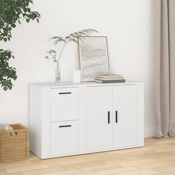 Gossi servanta, alb, 100x33x59,5 cm, lemn prelucrat