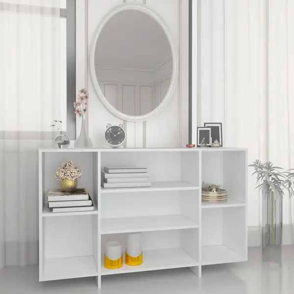 Gossi servanta, alb, 120x30x75 cm, pal