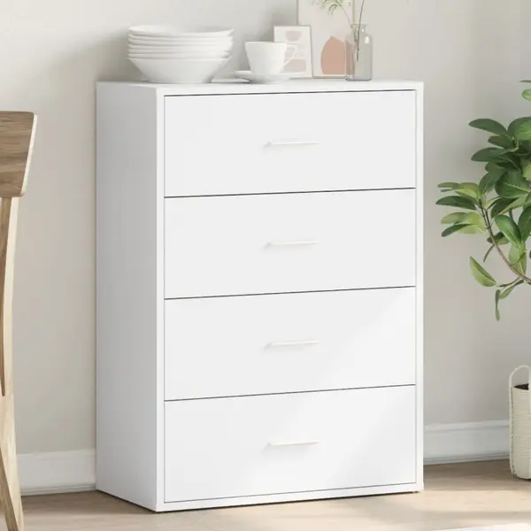 Gossi servanta, alb, 60x31x84 cm, lemn prelucrat