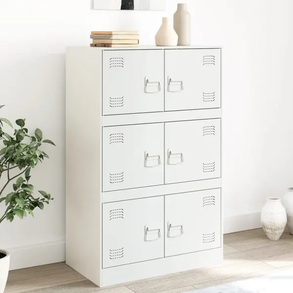 Gossi servanta, alb, 67x39x107 cm, otel