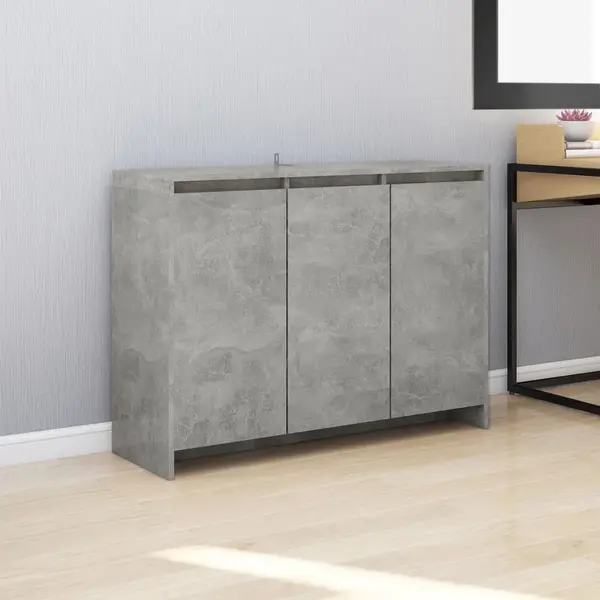 Gossi servanta, gri beton, 102x33x75 cm, lemn prelucrat