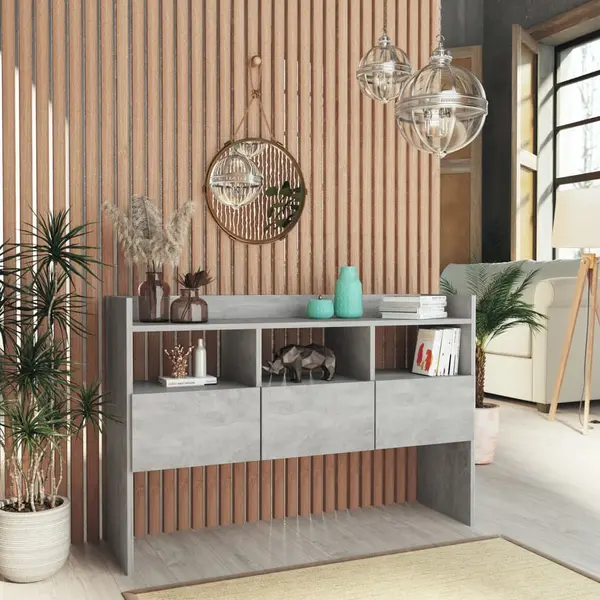 Gossi servanta, gri beton, 105x30x70 cm, pal