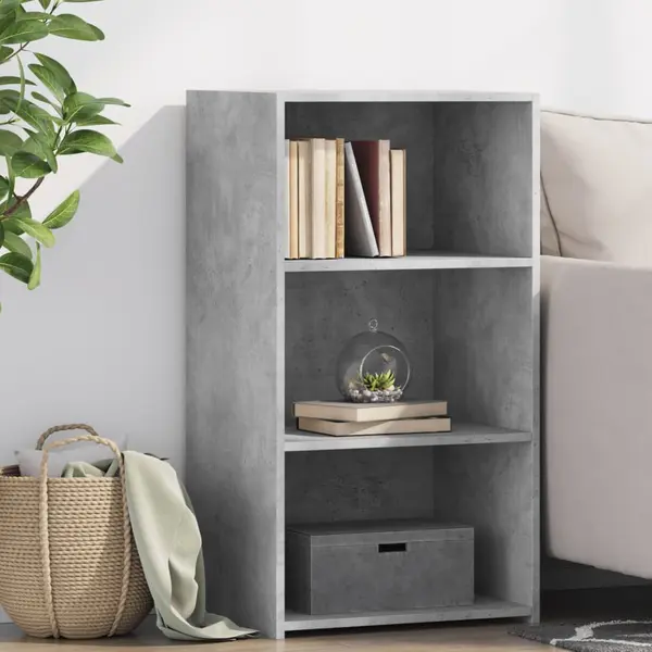 Gossi servanta, gri beton, 50x41x93 cm, lemn compozit
