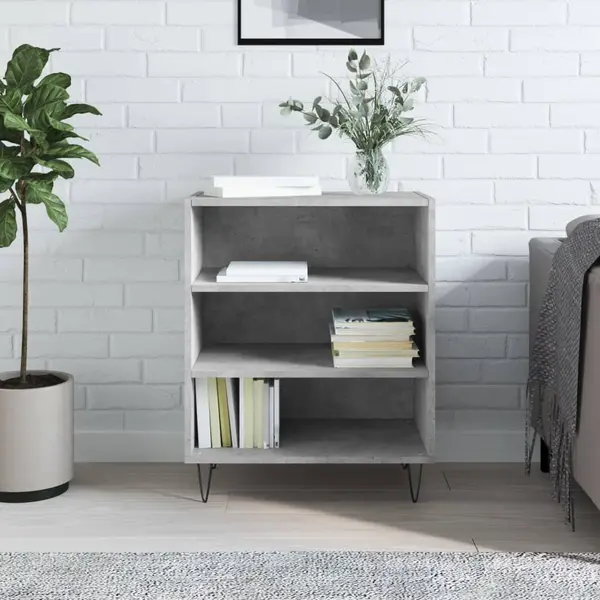 Gossi servanta, gri beton, 57x35x70 cm, lemn compozit