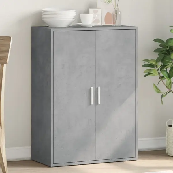 Gossi servanta, gri beton, 60x31x84 cm, lemn compozit