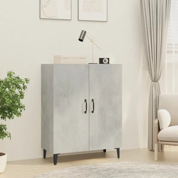 Gossi servanta, gri beton, 70x34x90 cm, lemn prelucrat