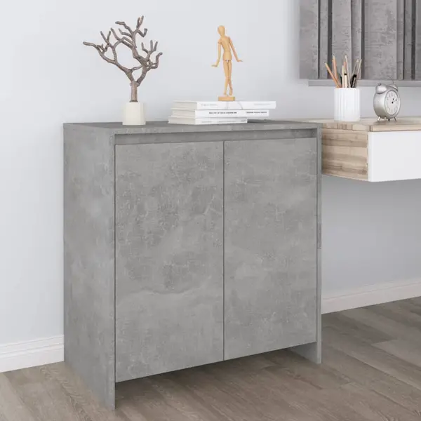 Gossi servanta, gri beton, 70x41x75 cm, lemn prelucrat